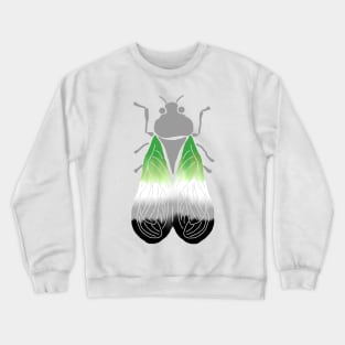 Aro-Winged Cicada Crewneck Sweatshirt